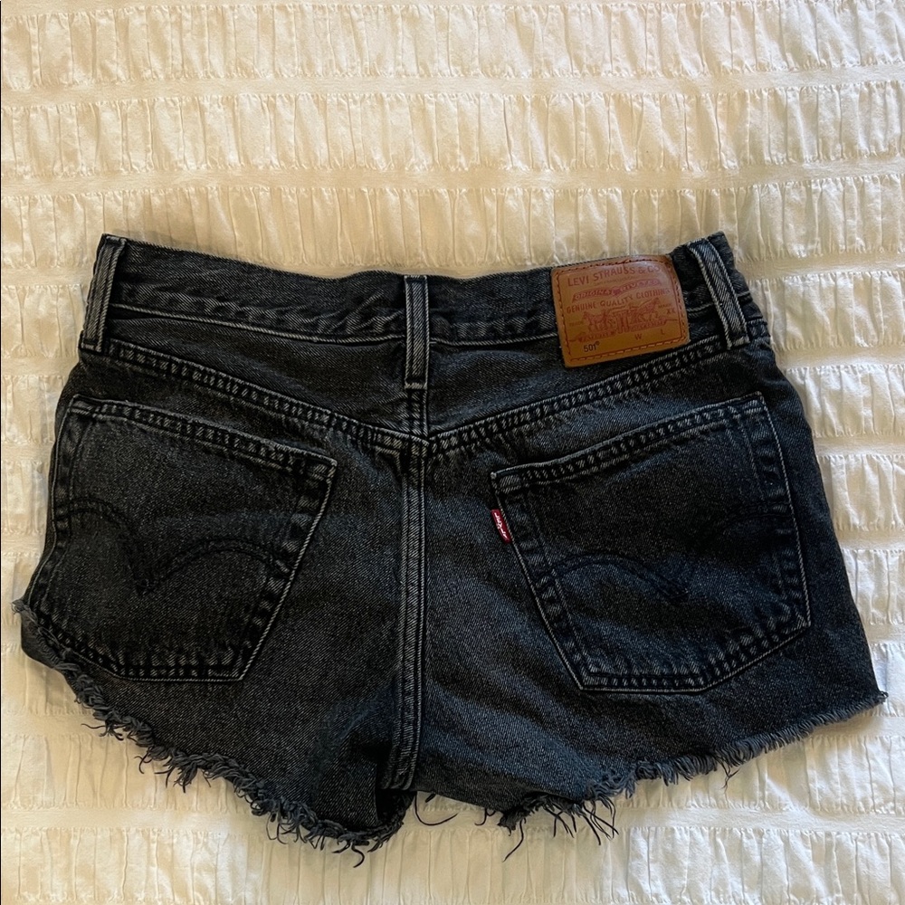 Levi's Women's Dark Gray Jean Shorts